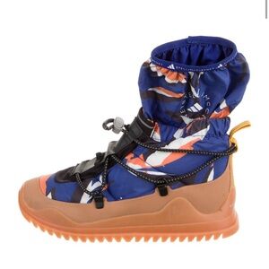 Adidas by Stella McCartney Blue and Orange Boots. Size 8. Excellent Condition